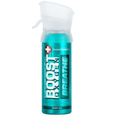 Boost Oxygen Supplemental Oxygen BREATHE- Menthol-Eucalyptus Pocket-Size 3 Liter, 1 Pack, Model 303