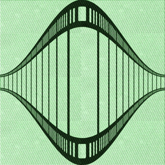 Ahgly Company Indoor Square Patterned Mint Green Area Rugs, 7' Square