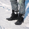 thumbnail image 6 of Berhood Kids Snow Boots Boys Girls Winter Boots Water Resistant Anti-slip Warm Lining Boots Black 1 Big Kid, 6 of 6