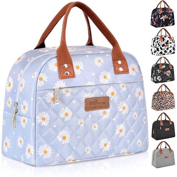 Bolsa Térmica para Almuerzo HOMESPON para Mujeres y Hombres Adultos Azul Margarita