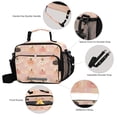 thumbnail image 4 of Insulated Lunch Bag 6L Leak-Proof Lunch Box with Shoulder Strap Multiple Pockets Lunch Tote Pink and Peach Halloween Pattern, 4 of 9