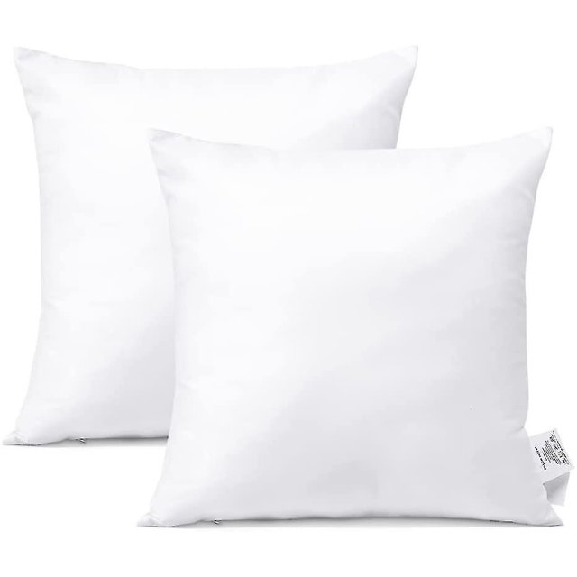 Juego de 2 almohadillas interiores para cojines hipoalergénicos de forma cuadrada, relleno de cojín de 50x50cm
