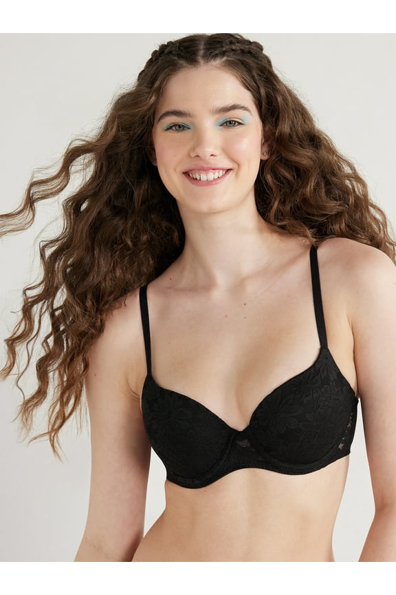 Women's All Over Lace Push Up Bra with Sugarcup, Sizes 34A-40DD