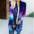 thumbnail image 2 of Uhndy Winter Jackets Coats for Women, Women Autumn And Winter Loose Long-sleeved Cardigan Christmas Print Coat Christmas Gifts for Women, 2 of 6