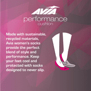Avia Womens Performance Cushioned Low Cut Socks, 10-Pack