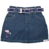 Riders - Flamingo Denim Skirt for Girls - Toddler