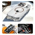 thumbnail image 4 of TECH CIRCLE for iPhone 17 PC+TPU Hybrid Clear Case Magnetic Drop Protection Anti Yellowing Cover Transparent Rugged Shockproof Compatible with MagSafe Anti-Scratch Anti-Fingerprint,Silver, 4 of 12