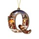 thumbnail image 2 of Adornos de árbol de Navidad de 26 letras - Decoraciones acrílicas personalizadas con gorros de Papá Noel, de una pieza, 2 of 7