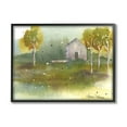 thumbnail image 2 of Stupell Industries Countryside Cottage Painting Landscape Painting White Framed Art Print Wall Art, 2 of 5