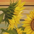 thumbnail image 4 of Coolnut Sunflowers On Wooden Board Bath Shower Curtain Liners 72x72in 100% Polyester Waterproof Bath Curtain with Hooks, 4 of 6