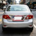 thumbnail image 4 of Metal Patriotic License Plate Frame with USA Flag and Statue Design, Standard Size for Cars, Trucks, SUVs, RVs, Rust-Resistant with Pre-Drilled Mounting Holes, 4 of 5