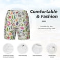 thumbnail image 5 of Lsque Mens Swim Trunks Rabbit And Butterfly Pattern - Bathing Suit Compression Liner - Beach Swim Shorts Swimwear - (S-3XL) - Stretch Quick Dry -Small, 5 of 9