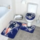 thumbnail image 3 of Juego de alfombras de baño de 3 piezas del equipo Patriots Alfombra antideslizante para baño de 24 x 16 pulgadas, 3 of 7