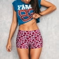 thumbnail image 3 of Lsque Rose Flowers Pattern High Waisted Biker Shorts for Women-Tummy Control Fitness Athletic Workout Running Yoga Gym Shorts,Moisture-Wicking-Medium, 3 of 9