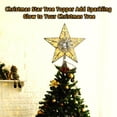 thumbnail image 3 of Christmas Star Tree Topper, Lighted Silver Star Treetop with 10 LED Lights Christmas Decorations for Indoor Office Holiday Xmas Tree, 3 of 7