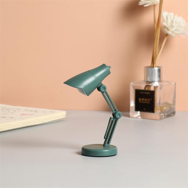 Mini luz nocturna con ventosa magnética, marcador de libros para mesita de noche, lámpara de mesa pequeña plegable portátil, regalo