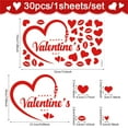 thumbnail image 3 of PEIBang Valentine's Day Wall Decals,Removable Love Heart Wall Stickers,Window Clings Romantic Decoration for Anniversary Wedding Home Party, 3 of 5