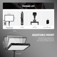 thumbnail image 4 of Neewer Basics BP300 2-Pack LED Video Light Kit - 2700K-6500K, 850lx, w/59" Stands & Phone Holders, 4 of 9