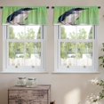 thumbnail image 2 of LALILO Kitchen Curtain Valance Australian Little Penguin Fairy Rod Pocket Window Curtain 52"x 18" Set of 2, 2 of 5