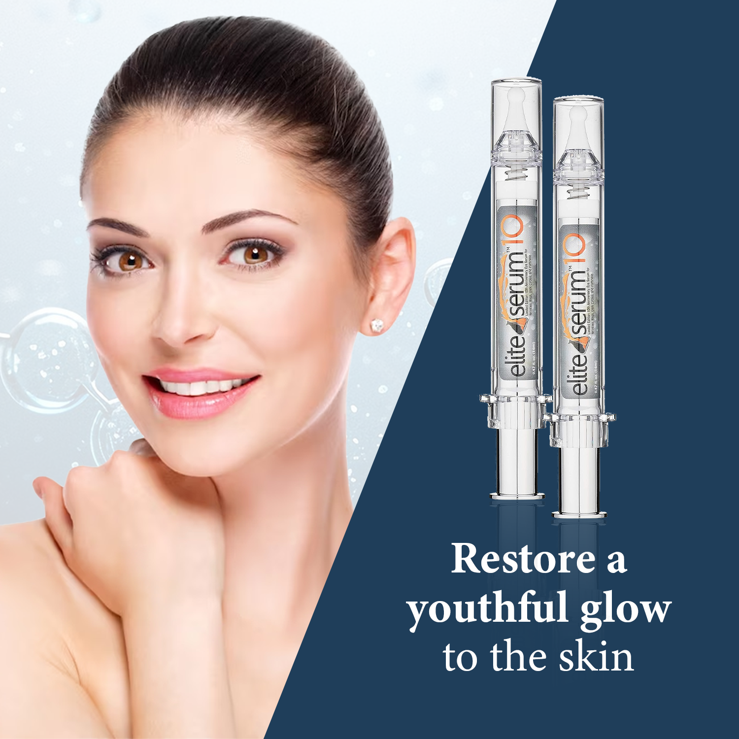 Skin Pro Elite Serum 10 - Natural Anti Aging Eye Serum and Anti Wrinkle Treatment - Eye Bags and Dark Circles Remover with Advanced Formulation of Hyaluronic Acid, Collagen, Argireline and Peptides