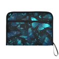 thumbnail image 7 of Accordion File Organizer with Zip Closure 13 Pockets Expanding File Folder Letter A4 Paper Document Organizer for Home Office Blue-green Butterfly Pattern, 7 of 7