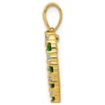 thumbnail image 4 of 1/3 Carat (Ctw) Natural Green Emerald Heart Pendant Necklace in 14K Yellow Gold with Chain, 4 of 6
