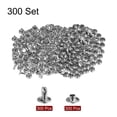 thumbnail image 3 of 300 Sets Leather Rivets 8 x 8mm Metal for Leathercraft, Silver Tone, 3 of 6