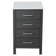 thumbnail image 1 of VIRTU USA  Dior 18-inch Side Cabinet with Top Options Charcoal Grey, 1 of 7