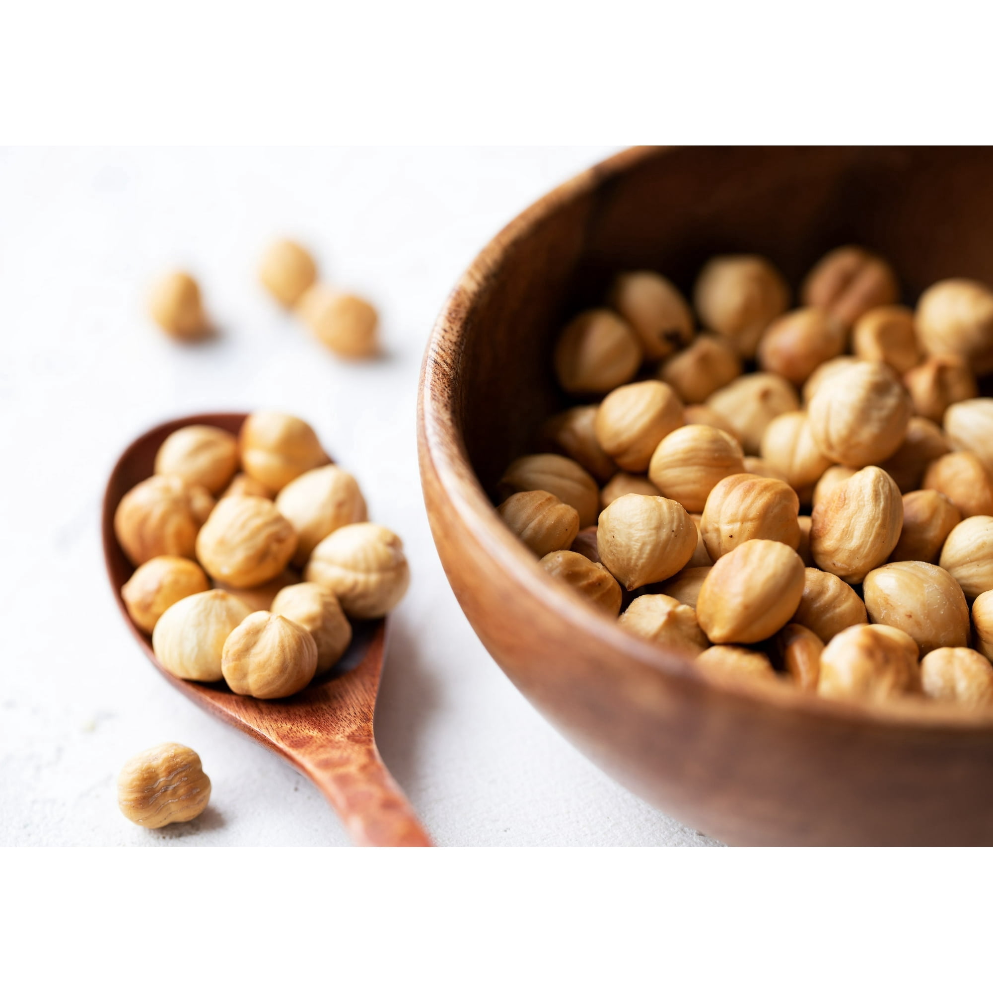 Dry Roasted Blanched Hazelnuts with Himalayan Salt, 2 Pounds — Kosher, Vegan — by Food to Live