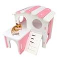 thumbnail image 1 of Hamster House Plastic DIY Double Layer Small Animal Hideout Hamster Play Hut, 1 of 10