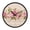 Rose Floral Ribbon Border, variant on Indoor 12' Voice-Activated Luminous Decoration Wall Clock With LED Night Light Rose Floral Ribbon Border