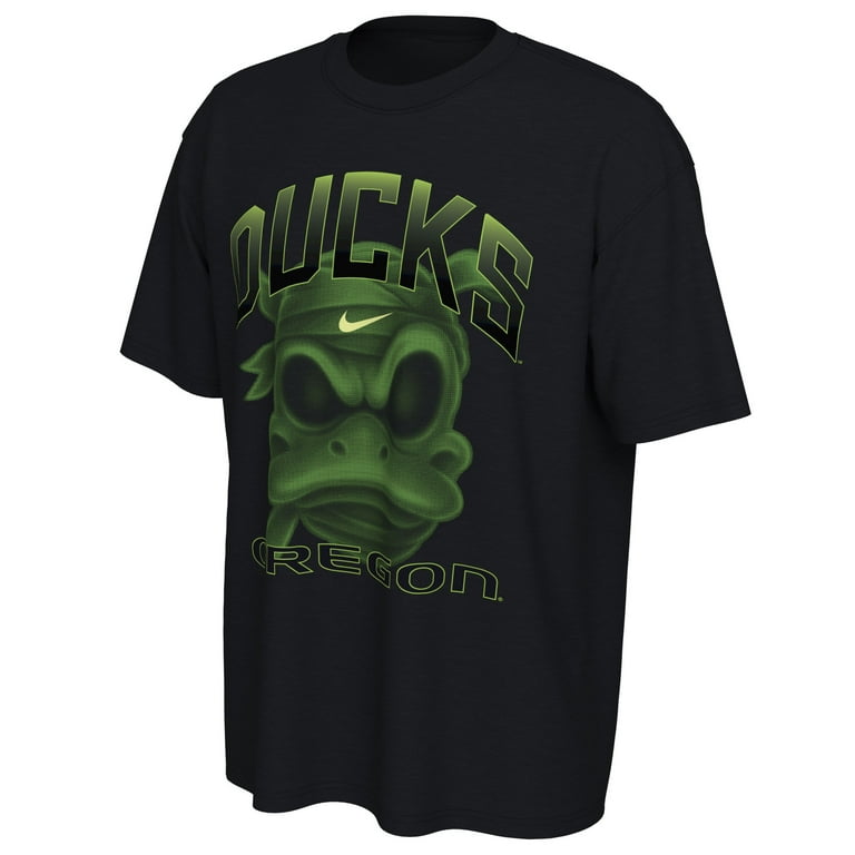 Men's Nike Black Oregon Ducks Mummy Duck Glow In The Dark T-Shirt