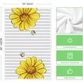 thumbnail image 6 of bamooi Stripes Daisy Bees Spring Kitchen Towels Dish Towels, 18x26 Inch Hello Sunshine Seasonal Summer Decoration Hand Towels Set of 2, 6 of 6