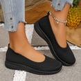 thumbnail image 5 of Women's Woven Orthopedic Breathable Shoes Comfortable Walking Sneakers with Arch Support Wide Fit Go Walk Slip on Tenis Comfy Work Slip Ins Loafers Standing All Day Soft Foam Summer Shoes Hands Free, 5 of 6