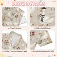 thumbnail image 4 of FORMRS Kids Short Sleeve Top and Pants Pajama Set Unisex Satin 2-Piece Sleepwear, Sizes 11-12Y, Gray Cartoon Goose Pattern, 4 of 8