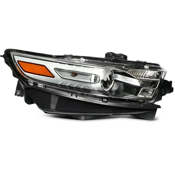 cciyu Headlight Assembly for 2013-2014 for ford Taurus Gray Housing Clear Lens 1pcs Passenger Side Headlamp FO2503310 DG1Z-13008-A (Bulbs Not include)