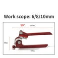 thumbnail image 2 of Brake Pipe Rolling Brass Copper Tube Pipe Manual Bending Tool Type Fuel Brake Pipe Bender Hand Tool , Superior Performance, 2 of 7