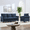Blue, variant on ZAFLY 2 Piece Living Room Sofa Set, 3 Seat Sofa and Armchair Sets, Sectional Couch Furniture Sets for Living Room - Black