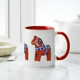 thumbnail image 6 of CafePress - The Swedish Horse Mug - 11 oz Ceramic Mug - Novelty Coffee Tea Cup, 6 of 6