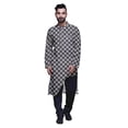 thumbnail image 1 of Atasi Kurta Asymétrique Imprimée Décontractée pour Hommes Ensemble Kurta Longue Designer, 1 of 4