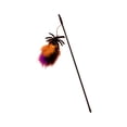 thumbnail image 2 of HHJZPR Halloween Cat Wand Toy with Feather & Bell, 15.74in Interactive Pet Teaser Stick, 3 Styles Pumpkin Moon Spider Cat Exercise Toy for Kitten Play, 2 of 6