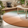 thumbnail image 3 of Small Round Rug 3Ft, Sage Green Orange Ombre Non-Slip Washable Circle Rugs Carpet, Abstract Modern Gradient Indoor Outdoor Rug Floor Mats Throw Runner for Bedroom Living Room Bathroom, 3 of 8