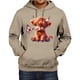 thumbnail image 1 of MHFRRA Sudadera con Capucha Blend, Suave E Informal, con Bolsillo Delantero para Mayor Comodidad Diaria y Estilo Urbano Marrón, 1 of 3