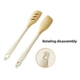thumbnail image 4 of Silicone Kitchen Tongs 3 in 1 Multi Functional Cooking Tongs Heat Resistant Non Slip with Spatula and Funnel High Temp Food Tongs for Grilling Flipping Stirring Serving Cooking Utensil, 4 of 6