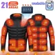 thumbnail image 2 of 21 ZONAS DE CALEFACCIÓN Chaqueta para hombre Nueva Parka de calefacción eléctrica USB de invierno Ropa de abrigo para mujer Abrigo acolchado de algodón con capucha cálido impermeable, 2 of 4