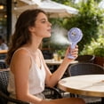 thumbnail image 4 of Portable Fan Handheld USB Personal Fan With Fine Spray And Rechargeable Battery For Outdoor Indoor Use, 4 of 6