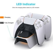 Fast Charging Dock for PS5 Dualsense Controller, Playstation 5 Charging Station with LED Indicator
