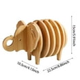 And Wood Three Animal Placemat Storage Table Decoration Pot Mat