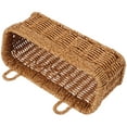 thumbnail image 4 of Cesta colgante tejida con asa, cesta de ratán sintético, cesta tejida para cebollas, cesta para frutas, 4 of 8