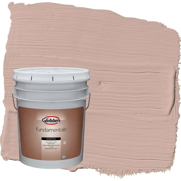 Glidden Fundamentals Velveteen Crush / Pink Satin Exterior Paint, 5 Gallon